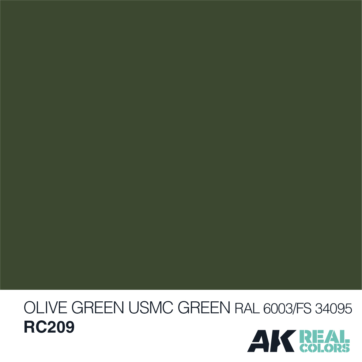 AK Interactive Real Colors Olive Green/USMC Green RAL 6003/FS34095