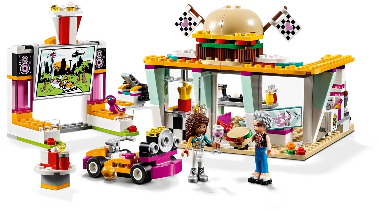 lego friends drifting diner 41349