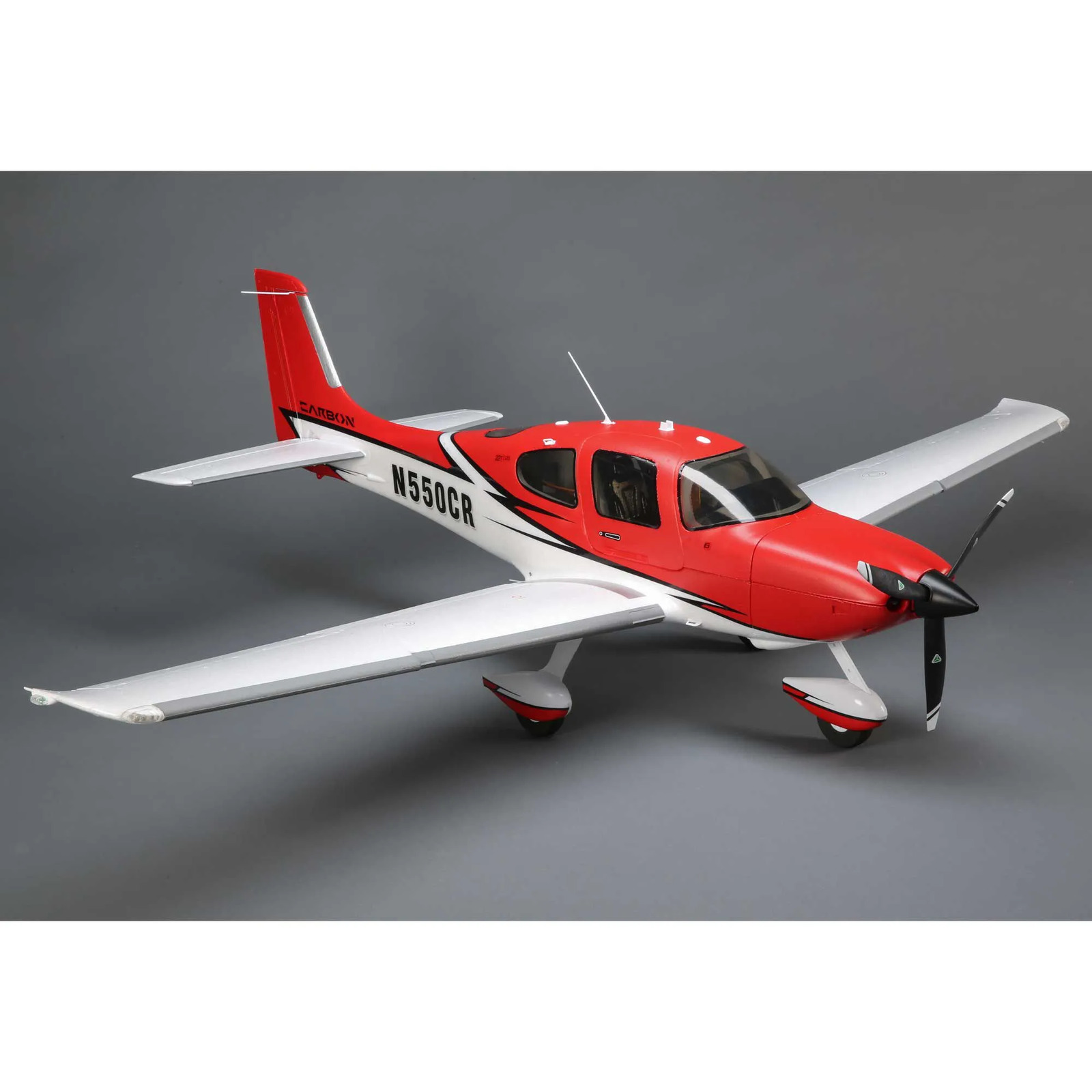 E Flite Cirrus SR22T Red 1.5m V2 with Smart Technology BNF Basic