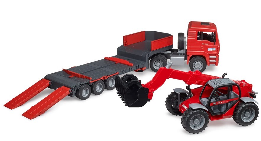 Bruder 1 16 MAN TGA Loader truck with Manitou Loader
