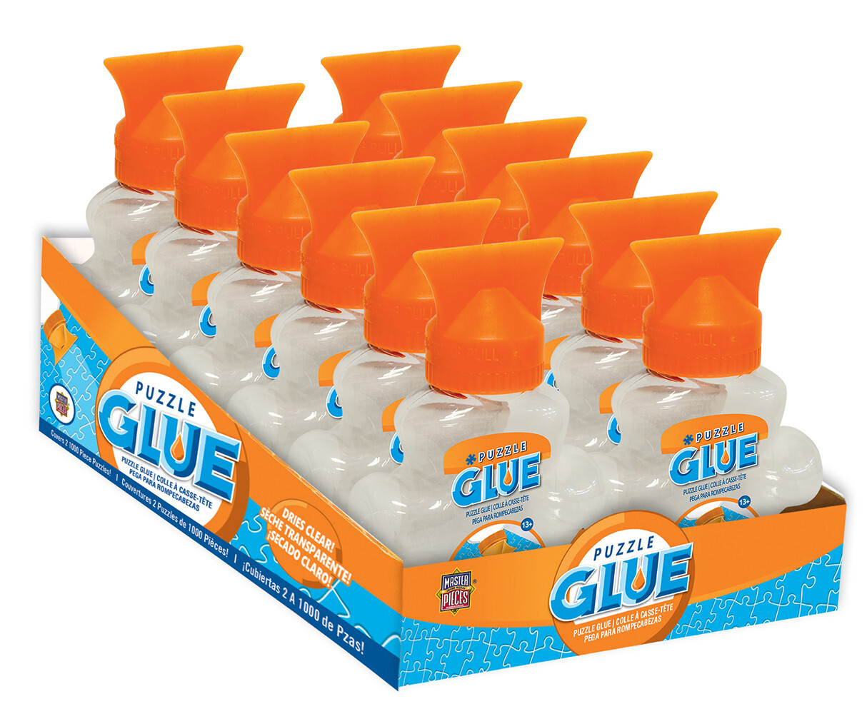 Masterpieces Puzzle Accessories Puzzle Glue Shaped Bottle 5oz (PDQ of 12)