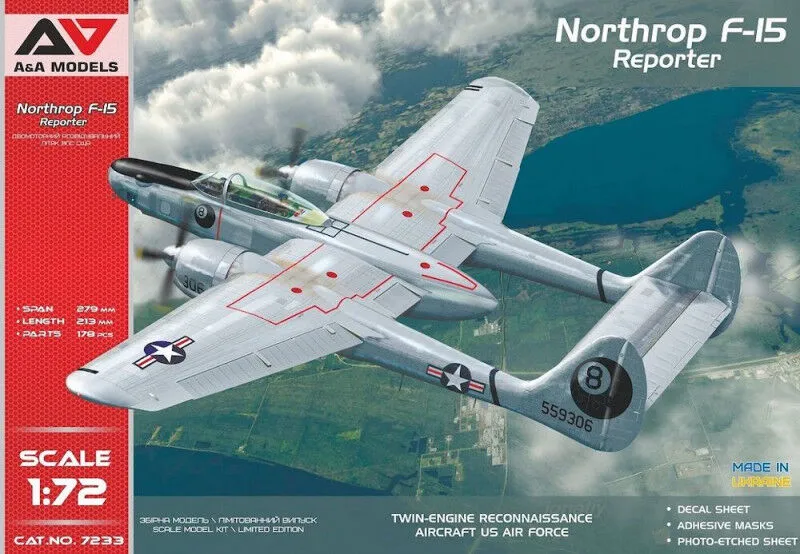Recon Model Kit A&A Models 1/72 Northrop F-15A
