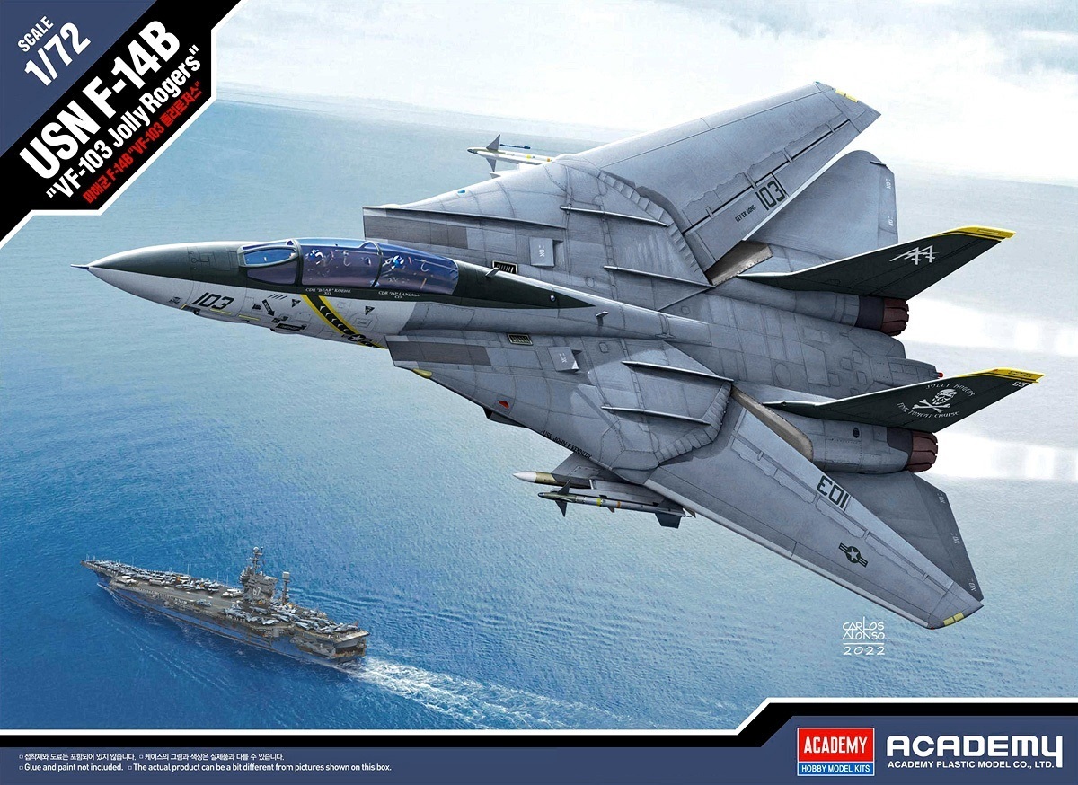 Academy 1 72 USN F 14B VF 103 Jolly Rogers Plastic Model Kit 12578