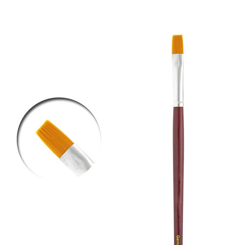 Vallejo PM05008 Flat Rectangular Brush No. 8 Toray Paint Brush