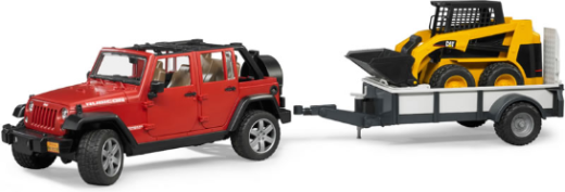 Bruder 1 16 Jeep Wrangler Rubicon With Trailer