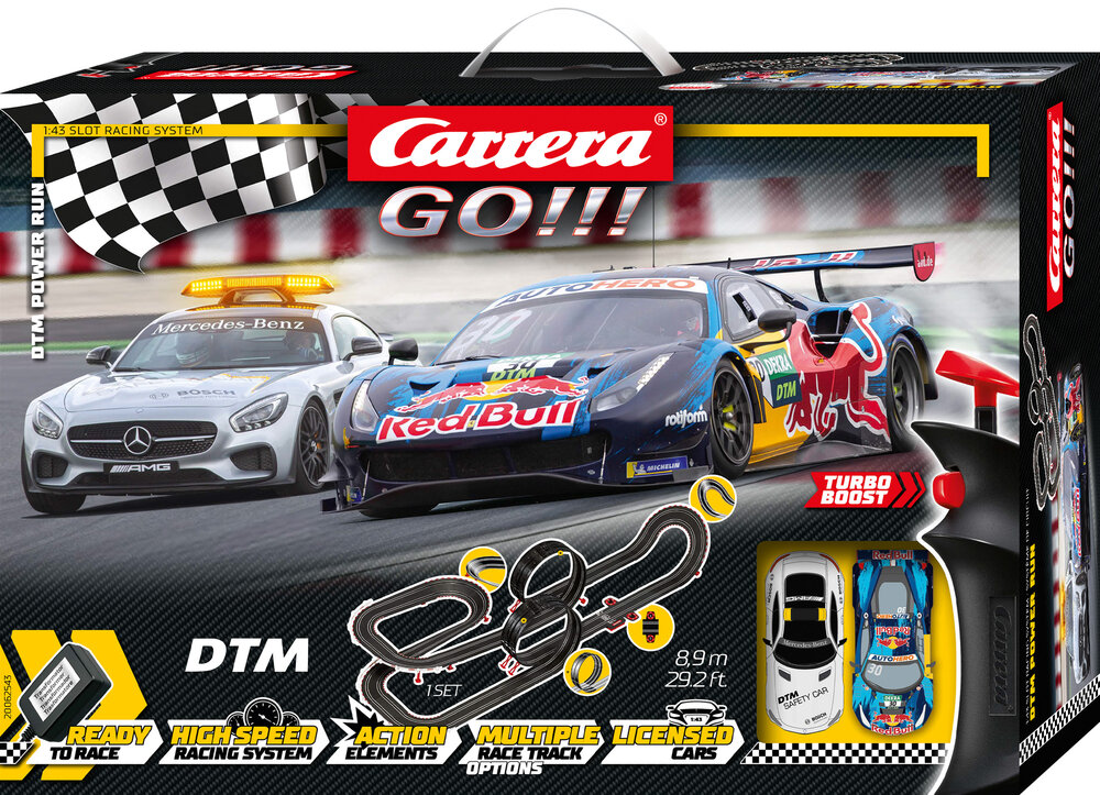 CARRERA GO!!! DTM POWER RUN  TRACK SLOT SET | Afterpay available |  Frontline Hobbies