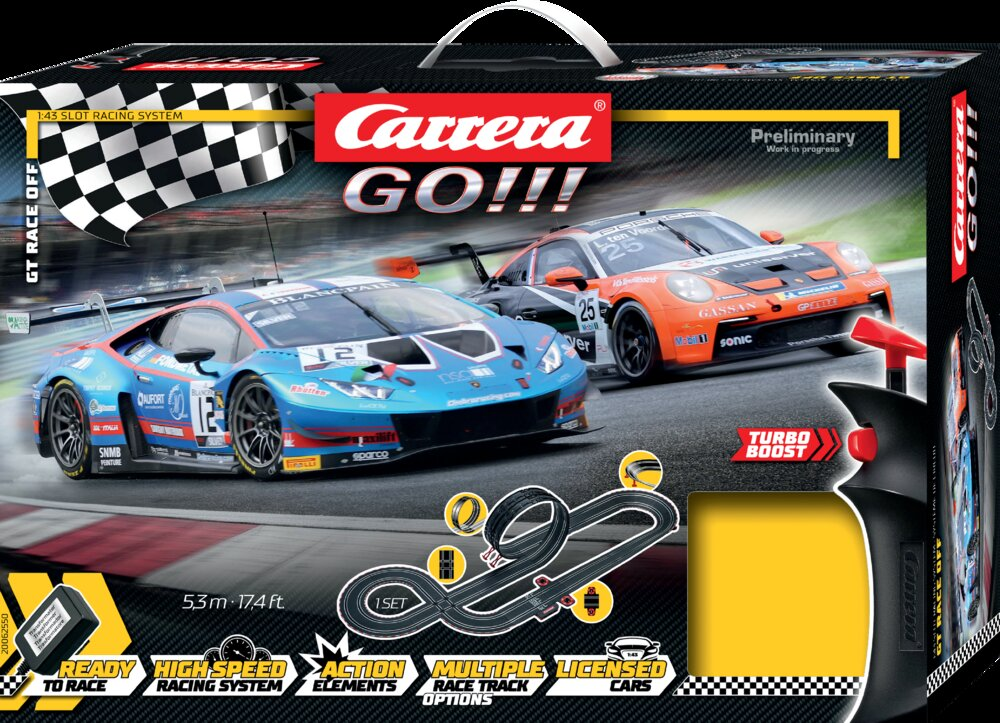 CARRERA GO!!! GT RACE OFF  TRACK SLOT SET | Save $ (9%) |  Frontline Hobbies