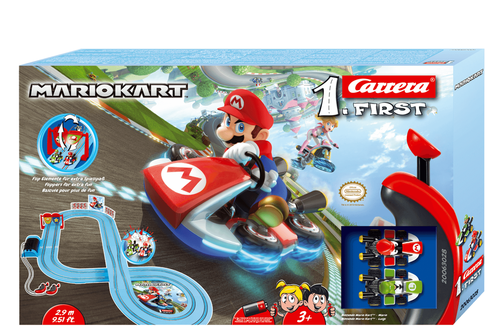Carrera First Battery Set - Mario Kart Mario & Luigi  Track - CARRERA