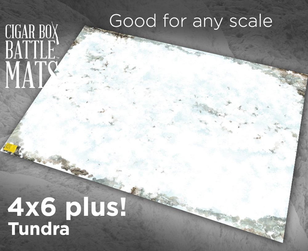 Cigar Box Tundra 4x6 Battle Mat - Cigar Box Battle Mats