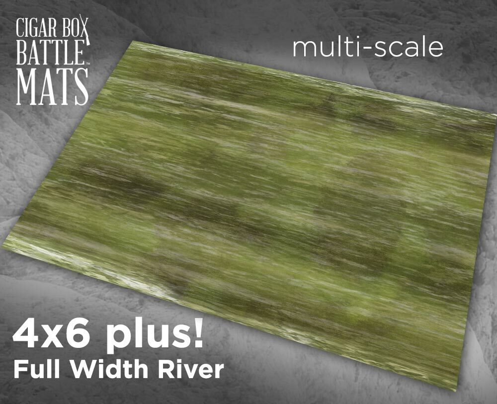 Cigar Box Full River 4x6 Battle Mat - Cigar Box Battle Mats