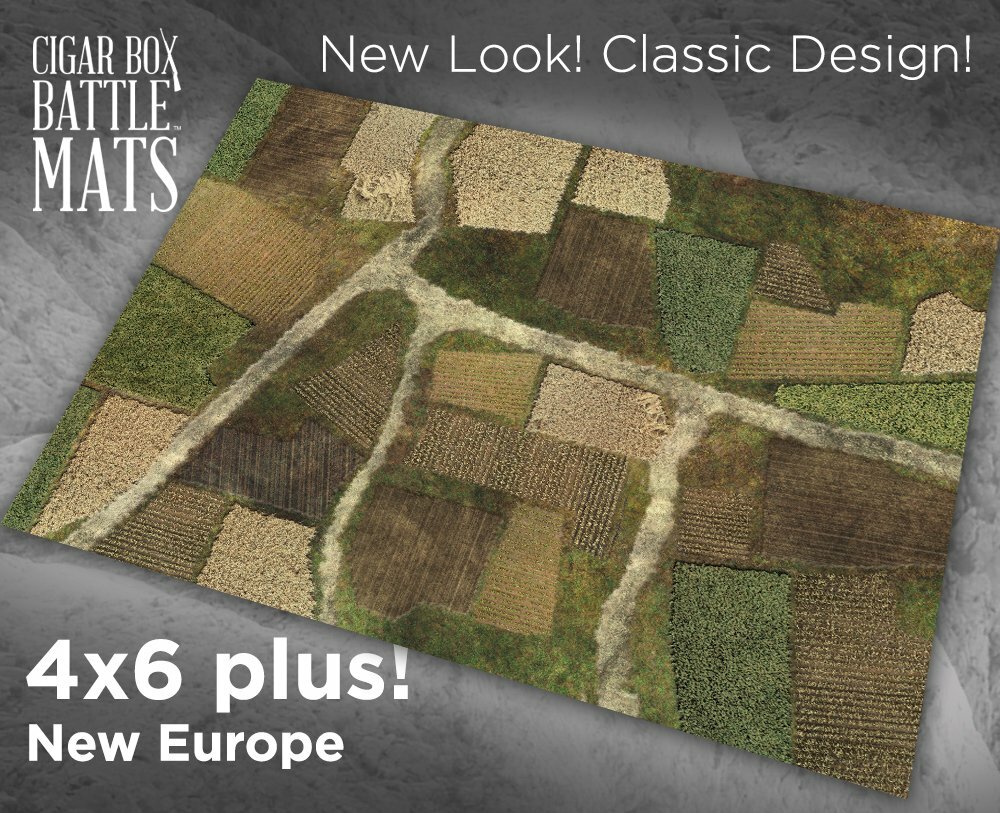 Cigar Box New Europe 4x6 Battle Mat - Cigar Box Battle Mats