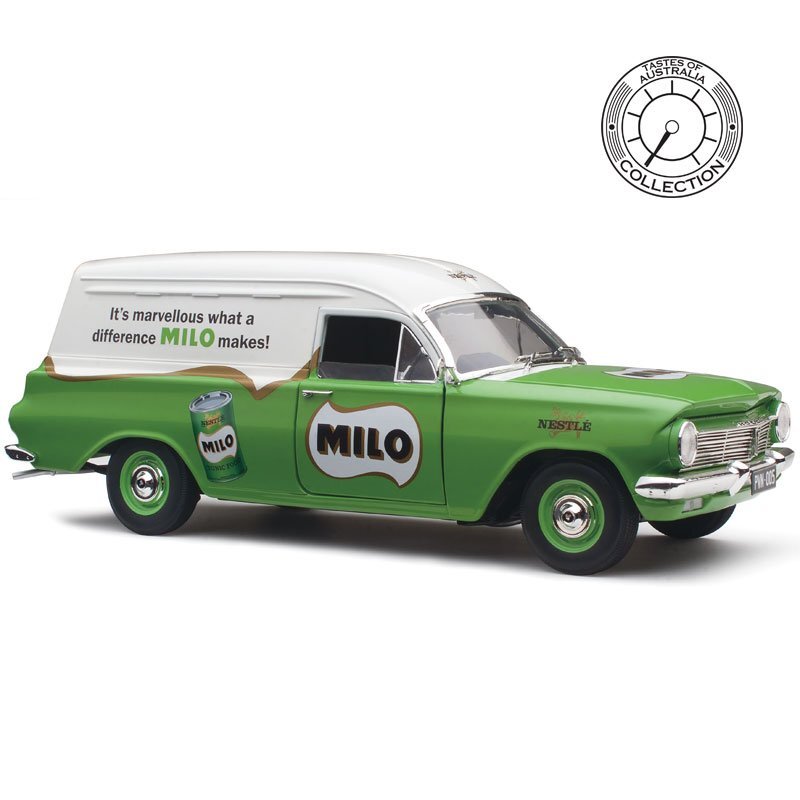 CLASSIC CARLECTABLES 1 18 HOLDEN EH PANEL VAN TASTES OF AUSTRALIA NO.5 MILO DIECAST MODEL CAR Afterpay available Frontline Hobbies