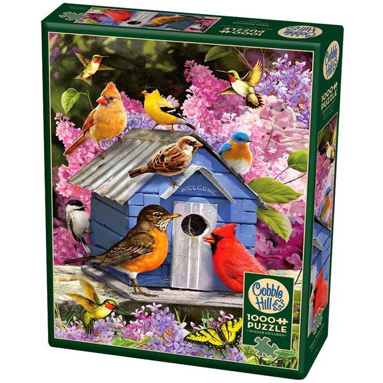 Cobble Hill 1000pc Spring Birdhouse Jigsaw Puzzle Brand New