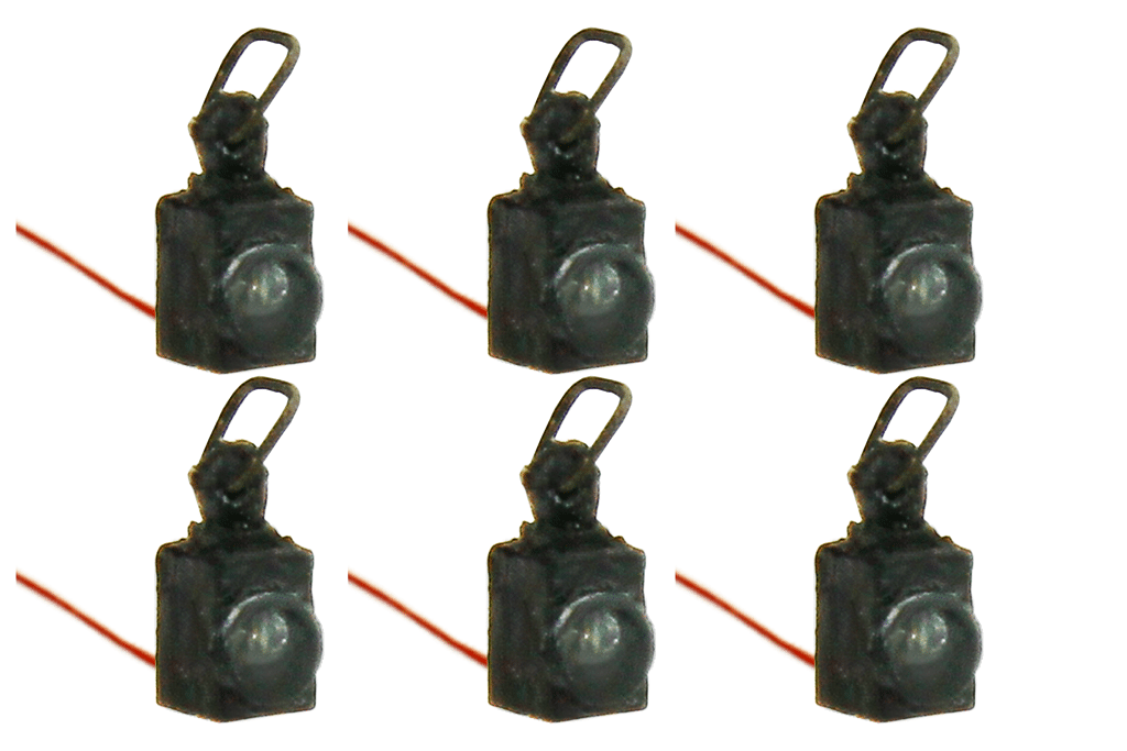 DCCconcepts HO/OO Working Loco Lamp LMS / BR Red(6PK)