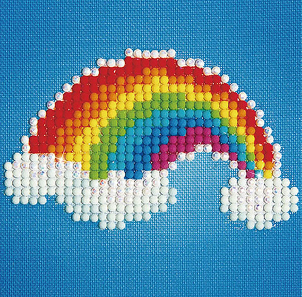 Diamond Dotz Kit, Ever Living Rainbow, 10 x 10cm