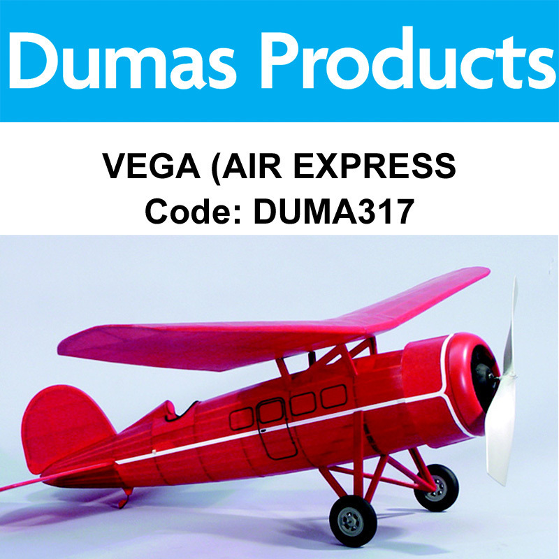 DUMAS 317 VEGA (AIR EXPRESS) 30 INCH WINGSPAN RUBBER POWERED Dumas
