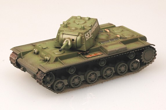 Easy Model 1/72 KV-1 - Russian Army 1941 Green color Assembled Model