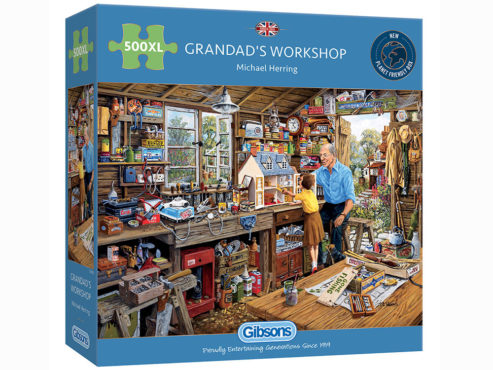 Gibsons Puzzle 250 XL Christmas Shopping - Londra Sotto La Neve, 48x34 Cm, Pezzi Extra Large