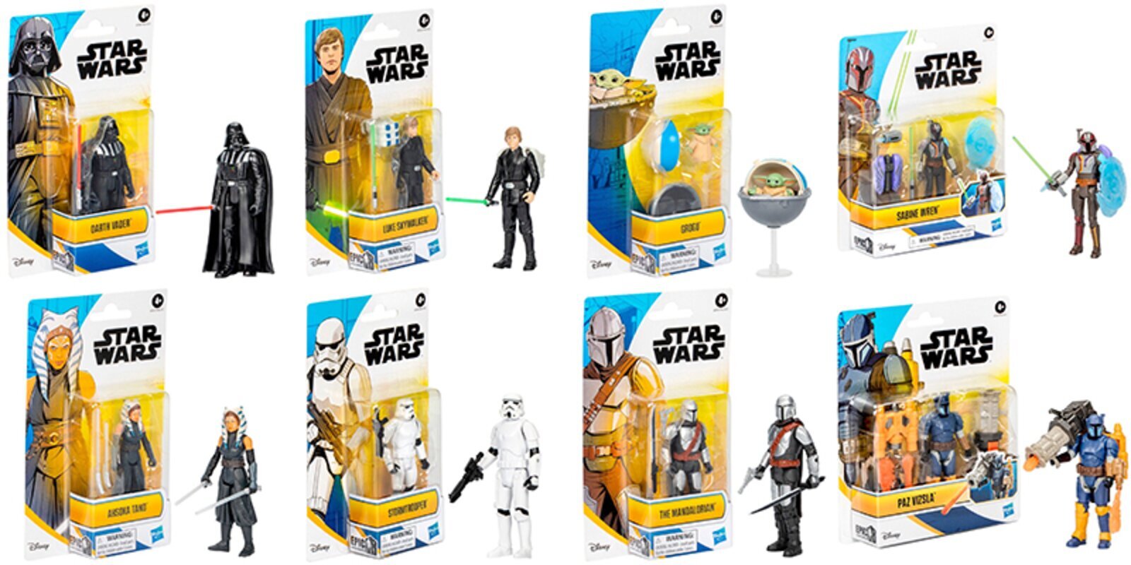 Figurine Star Wars Anakin Skywalker 10 Cm - 9 Points D'articulation + Sabre Laser - Collection Epic World Of Action