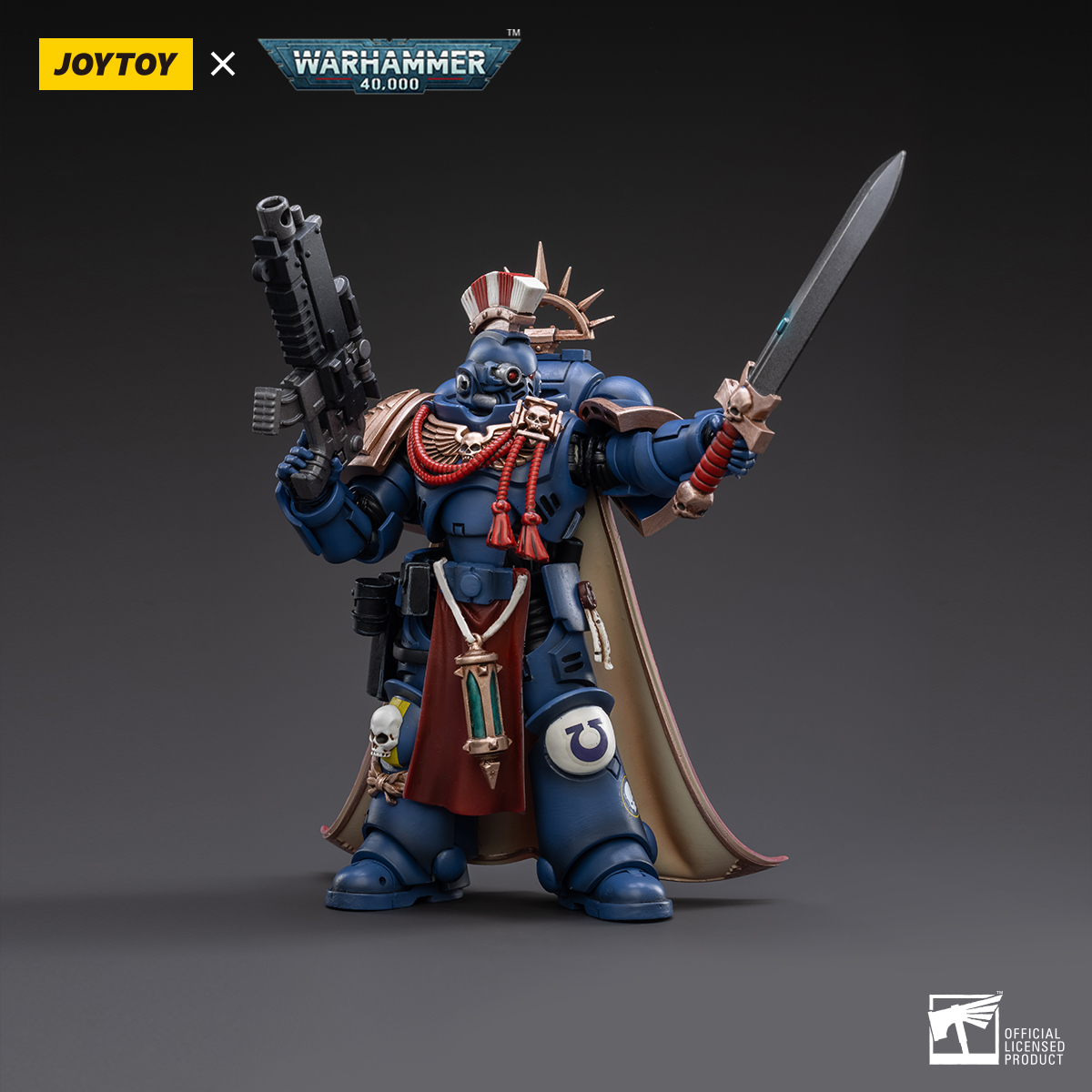 Joy Toy Warhammer 40k 1/18 Ultramarines Primaris Captain Sidonicus Action Figure