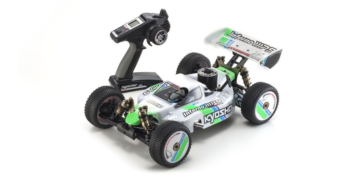 Kyosho 1/8 Nitro 4WD Readyset Inferno MP9 TKI3 T 1 White w/KT331P KYO