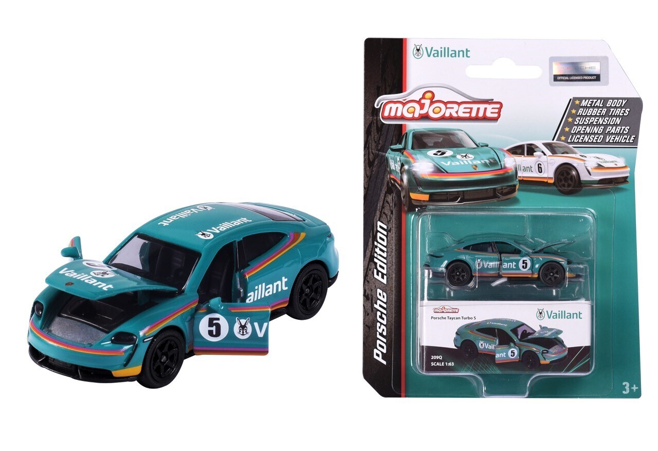 MAJORETTE PORSCHE TAYCAN VAILLANT (GREEN), Afterpay available