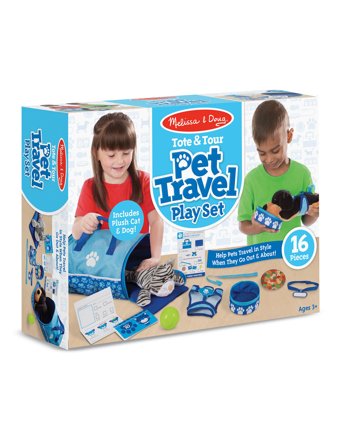 Melissa & Doug Tote & Tour Pet Travel Play Set