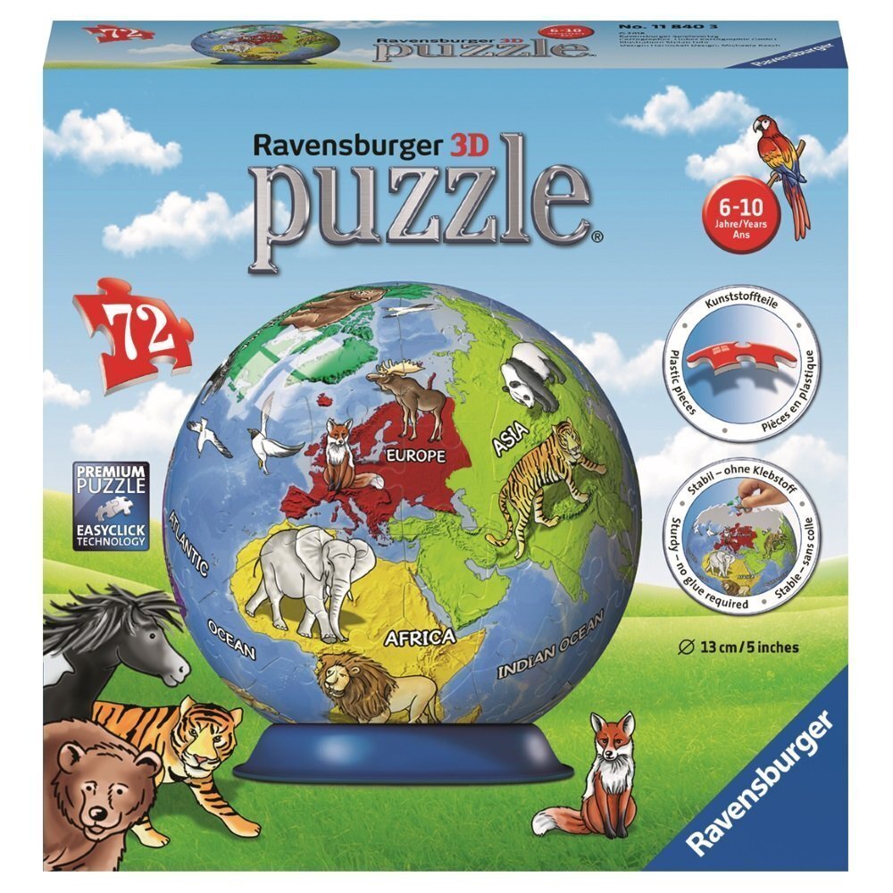 Ravensburger - JURASSIC WORLD Puzzle 3D Ball 72 pieces