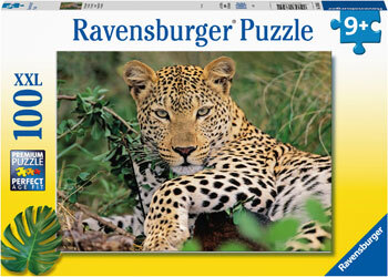 Lounging Leopard Puzzle - 100 piece Lounging Leopard Puzzle - 100 piece
