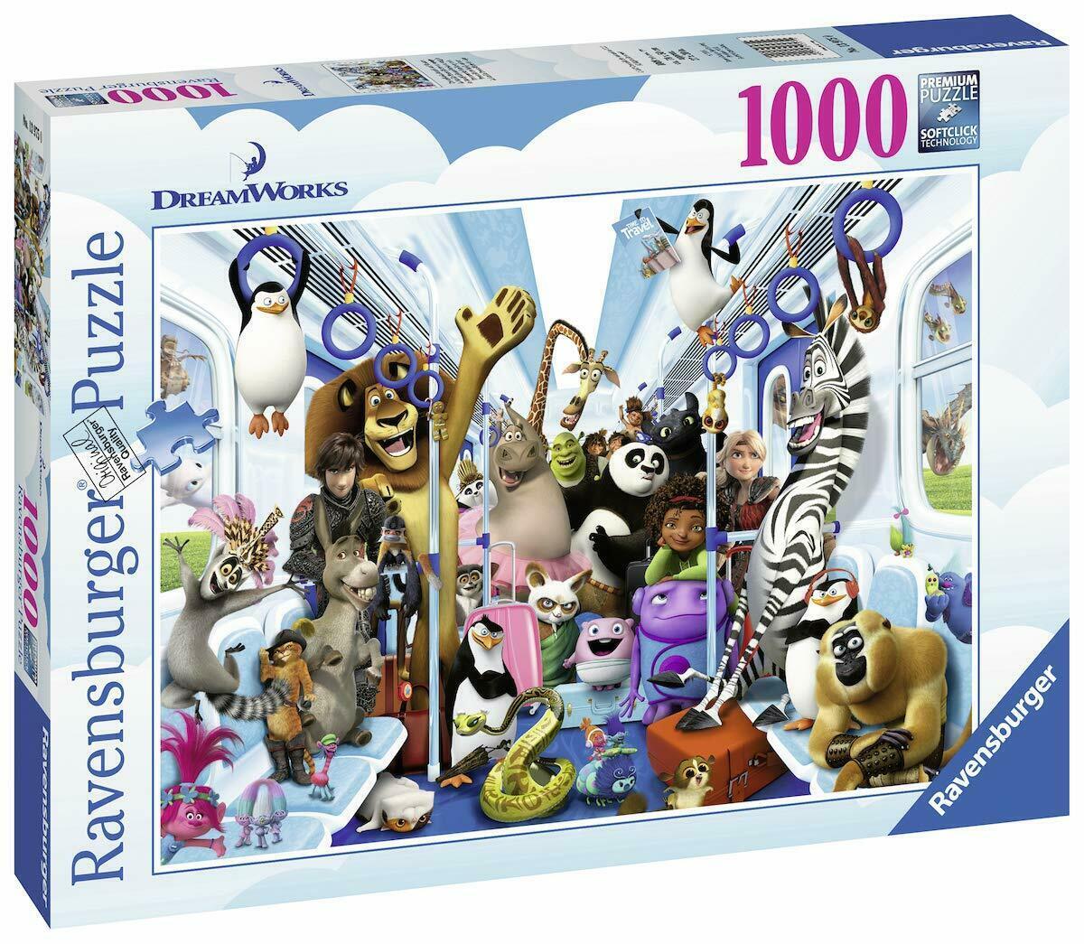 Ravensburger 1000pc Disney DreamWorks Family on Tour Jigsaw Puzzle