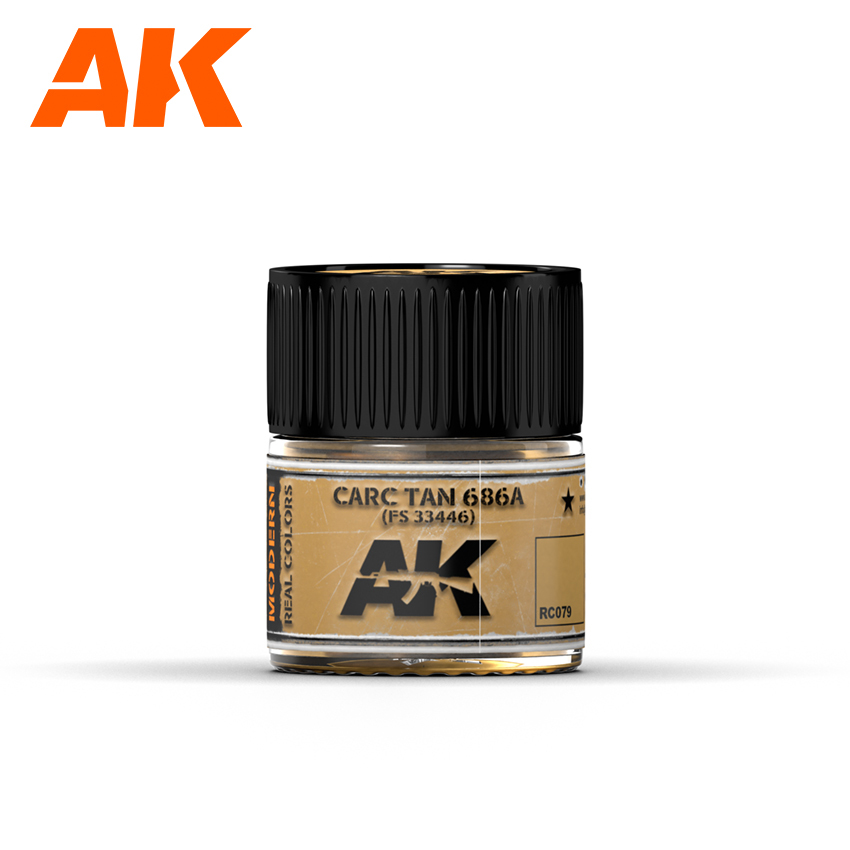 AK Interactive Real Colors Carc Tan 686A Acrylic Lacquer Paint 10ml