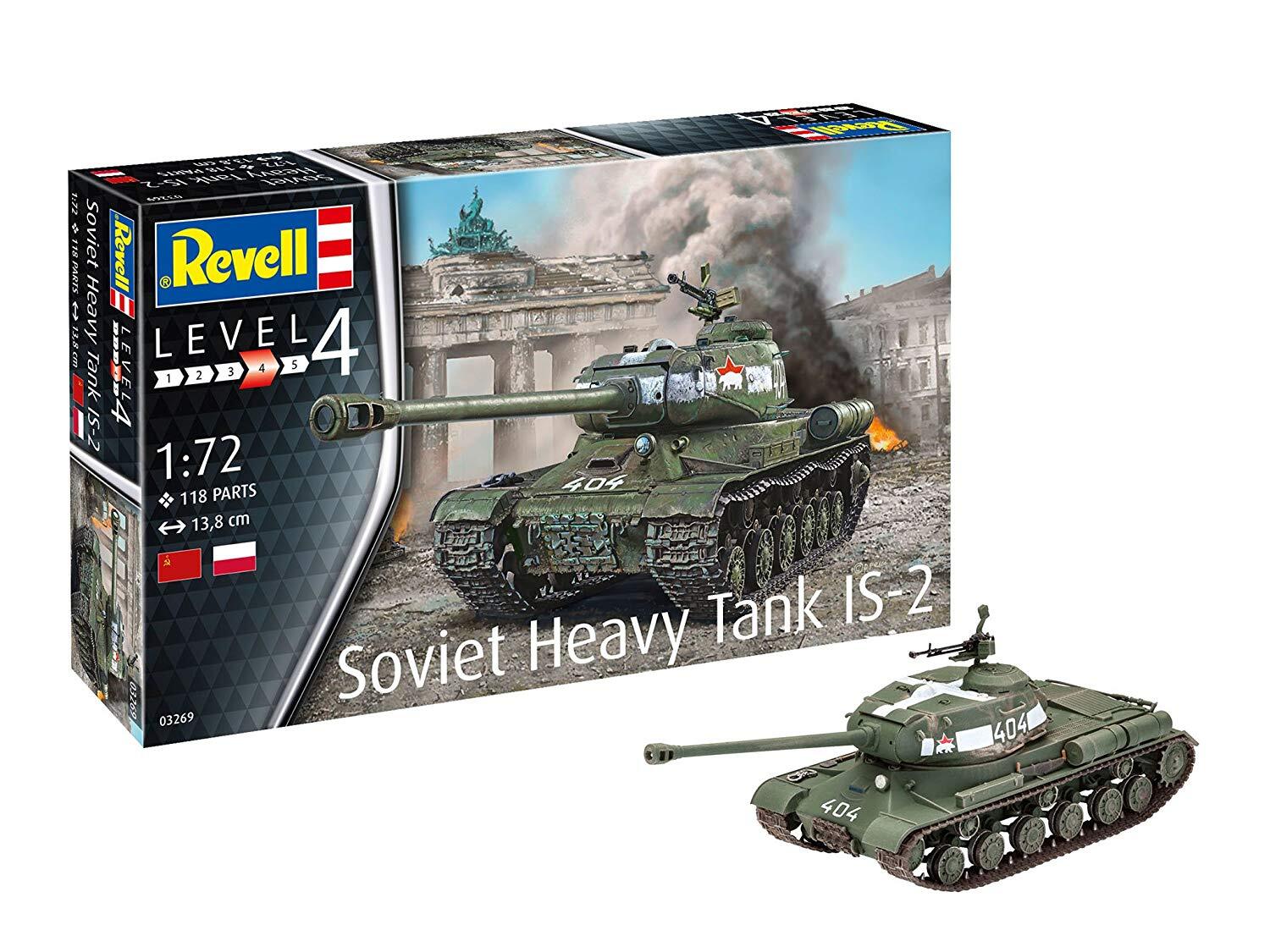 Revell 1 72 Soviet Heavy Tank IS 2 03269 Plastic Model Kit Revell 1 72 Soviet Heavy Tank IS 2 03269 Plastic Model Kit