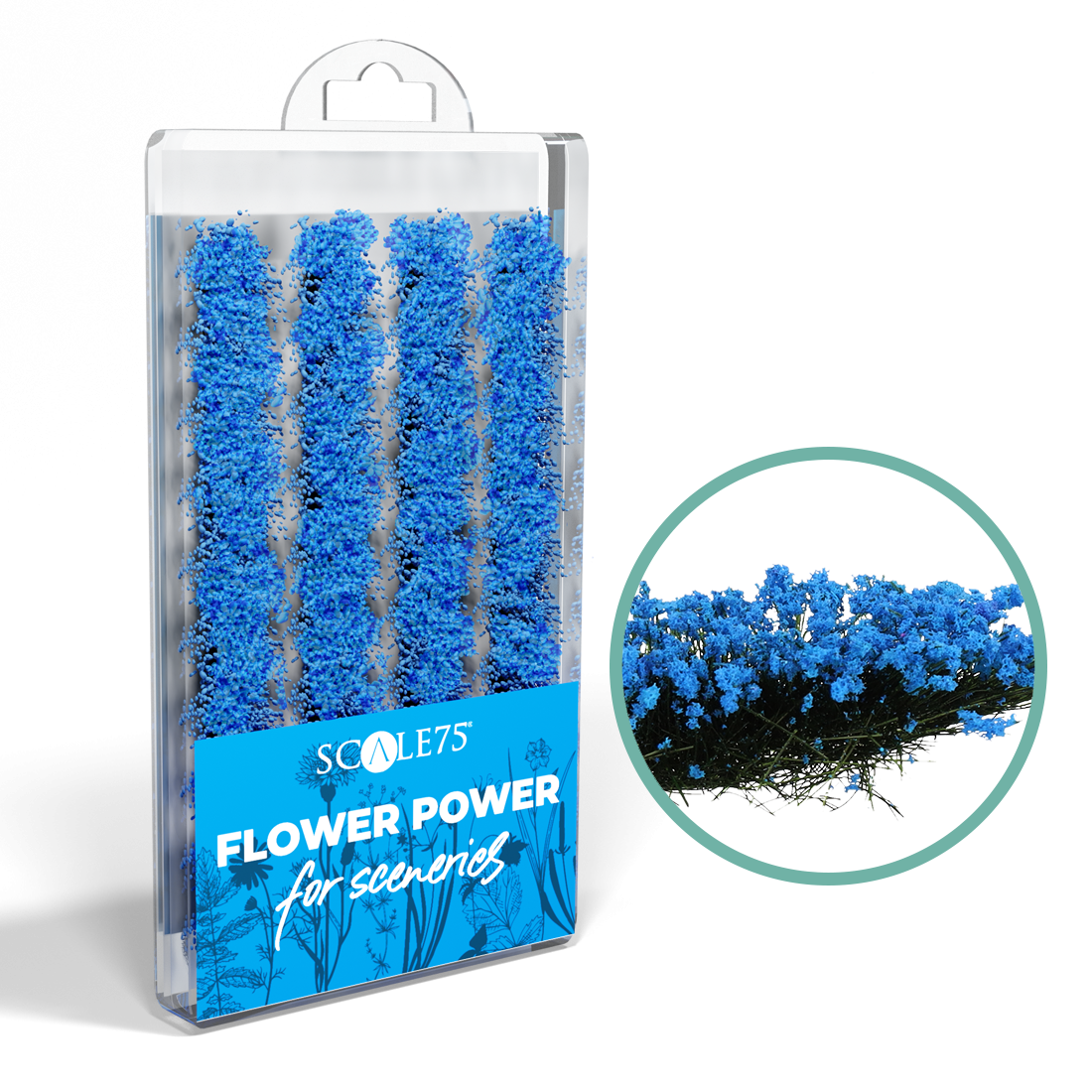 Scale 75 Flower Power Blue Flowers