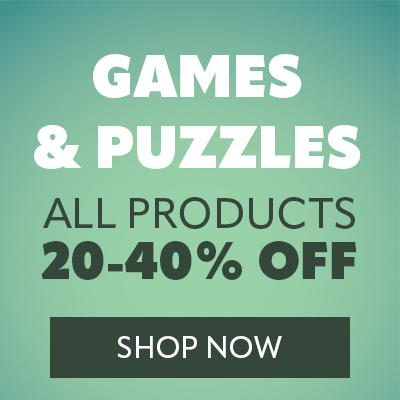 All Games & Puzzles On Sale 20% to 40% off
