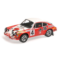 Minichamps 1/18 PORSCHE 911S - LAROUSSE/PERRAMOND - 2ND PLACE RALLYE MONTE CARLO 1972