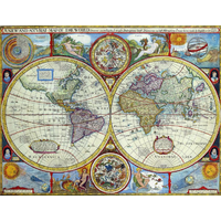 Antique Maps 1000pc World Map By Nicolas Vischer 1652