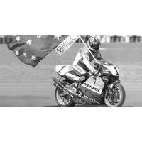 Minichamps 1/12 Mick Doohan GP 1995 with Figurine and Flag