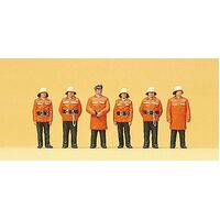 Preiser HO Firemen In Protective Clothes 21-10214