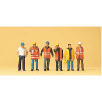 Preiser HO Workers In Safety Vests 21-10420
