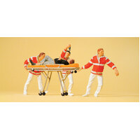 Preiser HO Paramedics with Stretcher