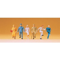 Preiser HO Climbing Stairs (6 Figures) 21-14132