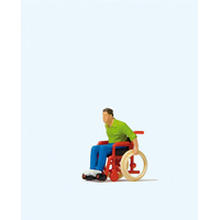 Preiser HO Man in wheelchair 28164
