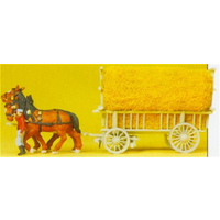 Preiser HO Grain Wagon with Bullock