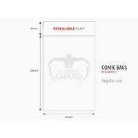 Ultimate Guard Comic Bags Resealable Regular Size (100)