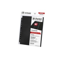 Ultimate Guard 18-Pocket Pages Side-Loading Black Folder