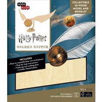 Incredibuilds Harry Potter Golden Snitch 3D Wood Model and Booklet