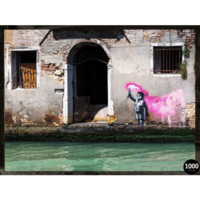 4D Puzzle 1000pc Urban Art Banksy Migrant Child Jigsaw Puzzle