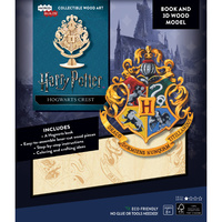 Incredibuilds Harry Potter Hogwarts Crest Book and 3D Wood Model