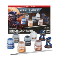 Getting Started Space Marine Intercessor & Paint Set