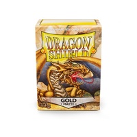 Dragon Shield Sleeves - Box 100 Gold Matte